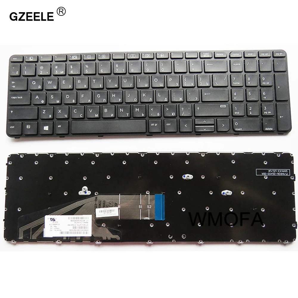 GZEELE Русская клавиатура для hp ProBook 450 G3, 455 G3, 470 G3 RU черная клавиатура для ноутбука
