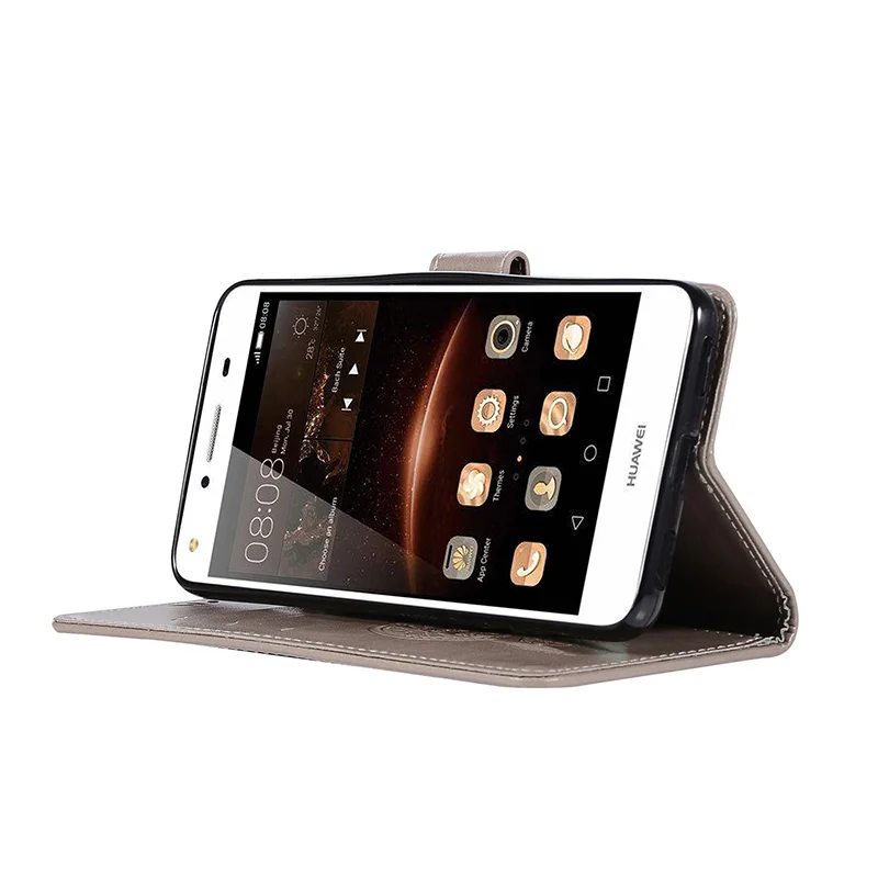Роскошный чехол для Huawei Y6 ii в стиле ретро кожаный бумажник телефона 2 / Y6ii CAM L21 L23