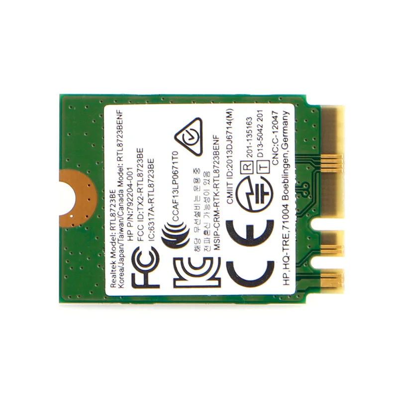 Мини беспроводной wifi RTL8723BE 792204-001 карта NGFF интерфейс для hp DELL Asus