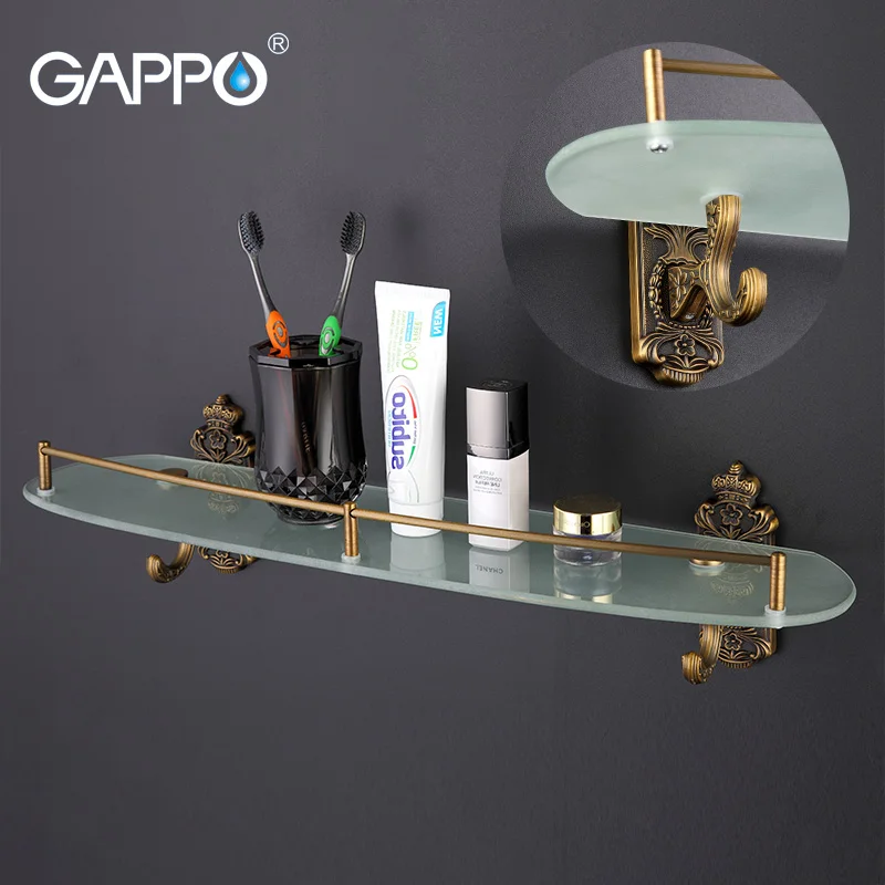 Настенные полки для ванной комнаты GAPPO двухслойная вешалка полотенец из