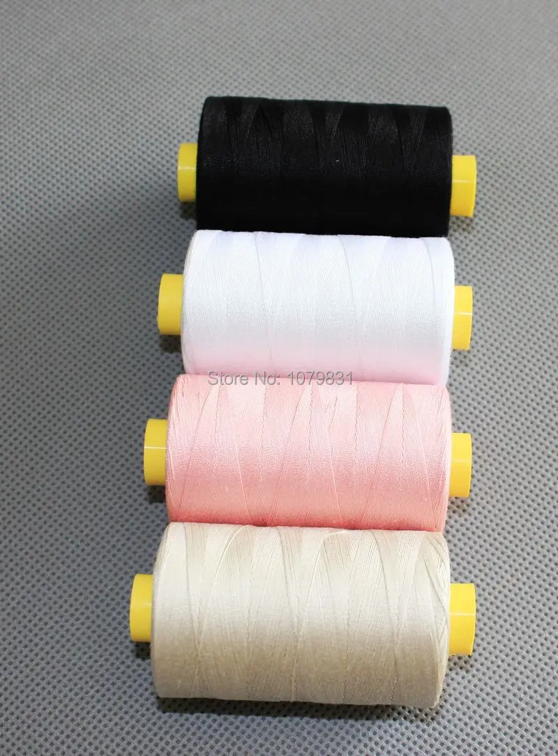 High quality cotton sewing thread with 4 basic baby color 800 yards