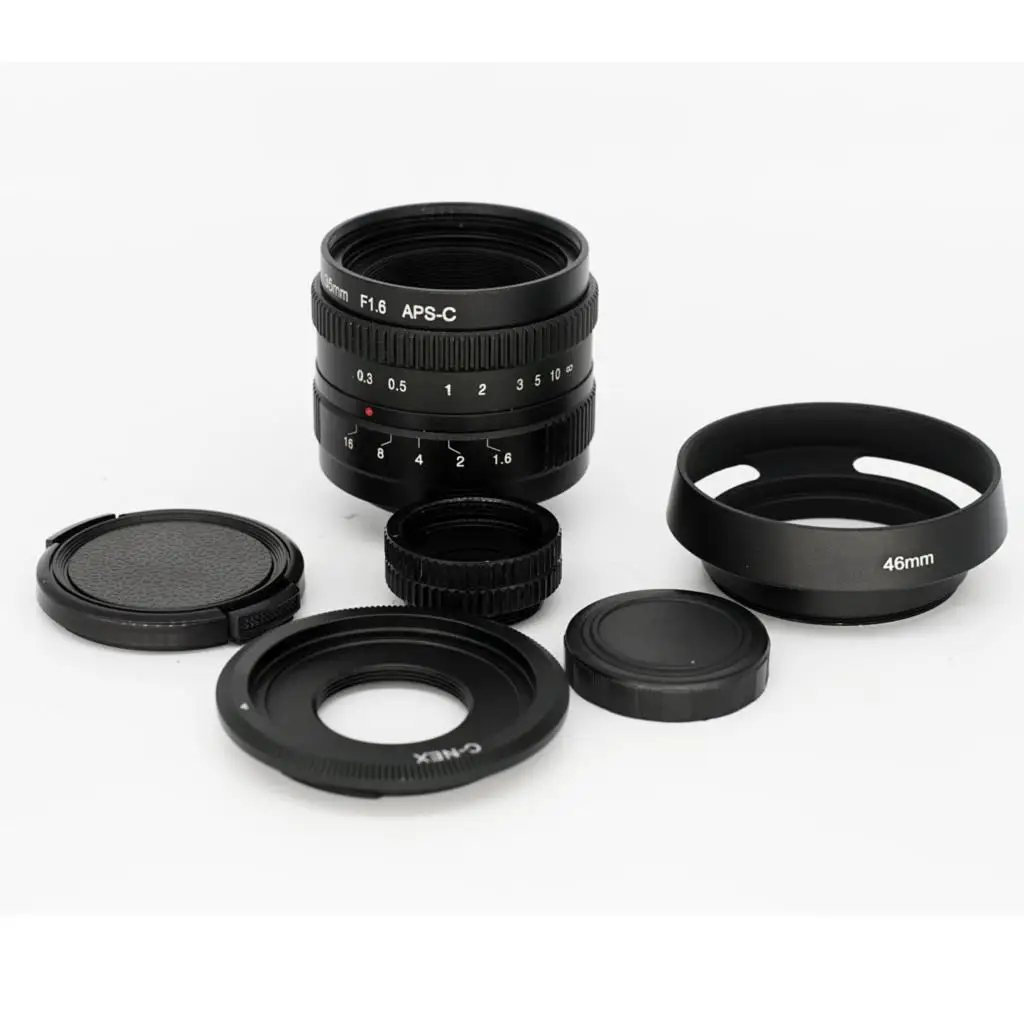 

35mm F1.6 CCTV TV Movie c mount Lens APS-C for Sony NEX3/5T/6/7 A5000 A6000 A5100 A7S A7R A7II mirrorless camera