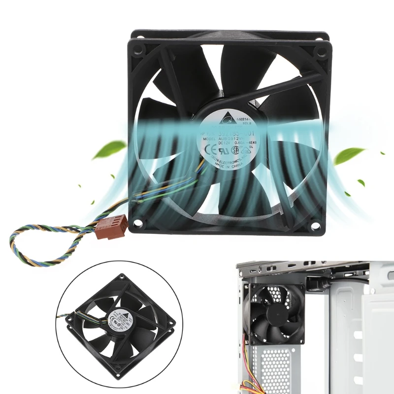 

90*90*25mm 9025 DC 12V 0.6A 4-Pin PWM Computer Cooling Fan For Delta AUB0912VH Cooler