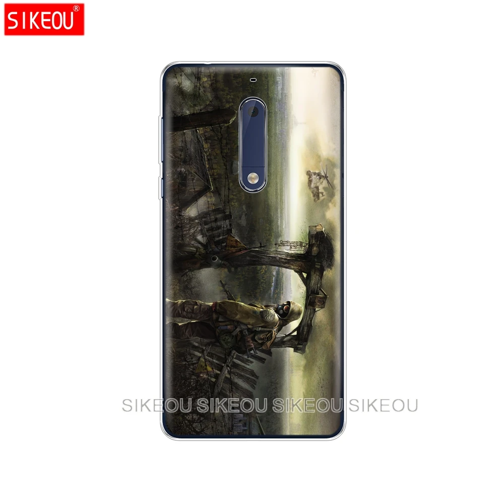 Силиконовый чехол для телефона Nokia 5 3 6 7 PLUS 8 9 /Nokia 1 2 2018 stalker clear sky Game Fashion|Бамперы| |