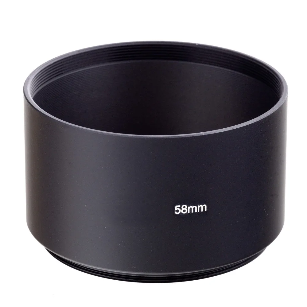 

58mm black long Metal LENS HOOD for canon nikon For s&ny 58mm lens
