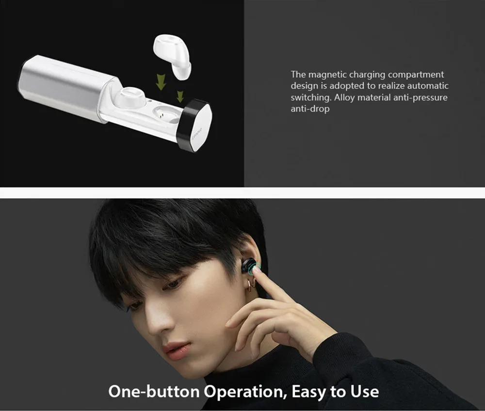 Lenovo Air TWS Bluetooth Earphone True Wireless Earbuds Dual Stereo Music Sports Headphones with Mic support Binaural Calls (7)