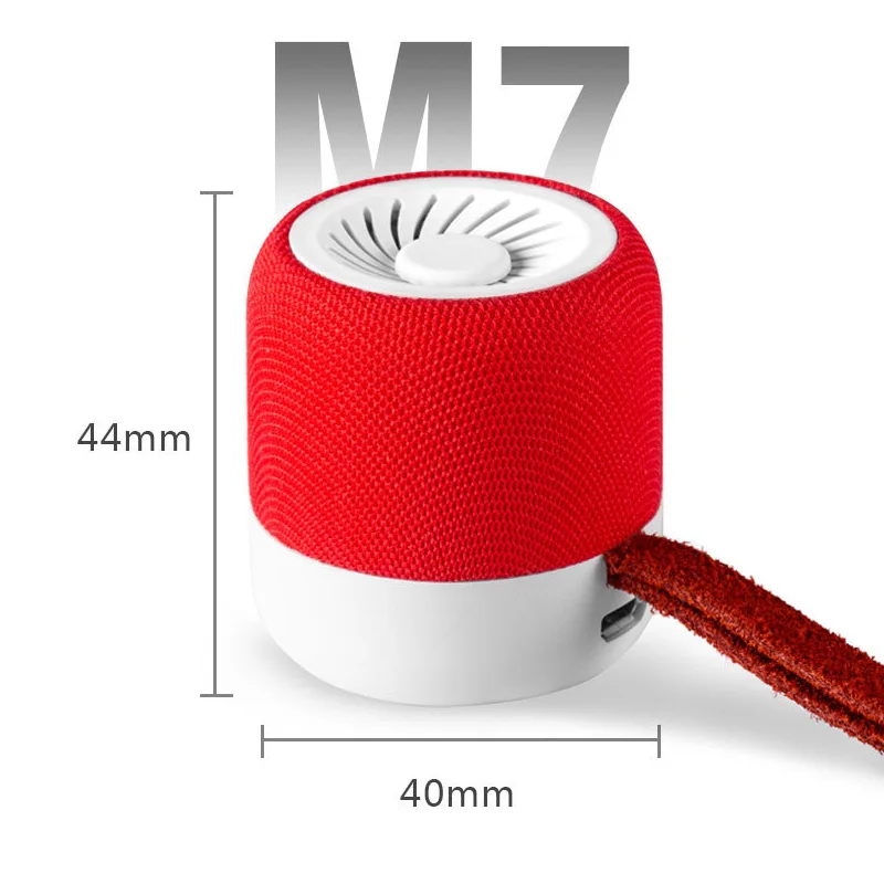 Портативный мини bluetooth динамик Ralyin тканевый беспроводной для мобильного