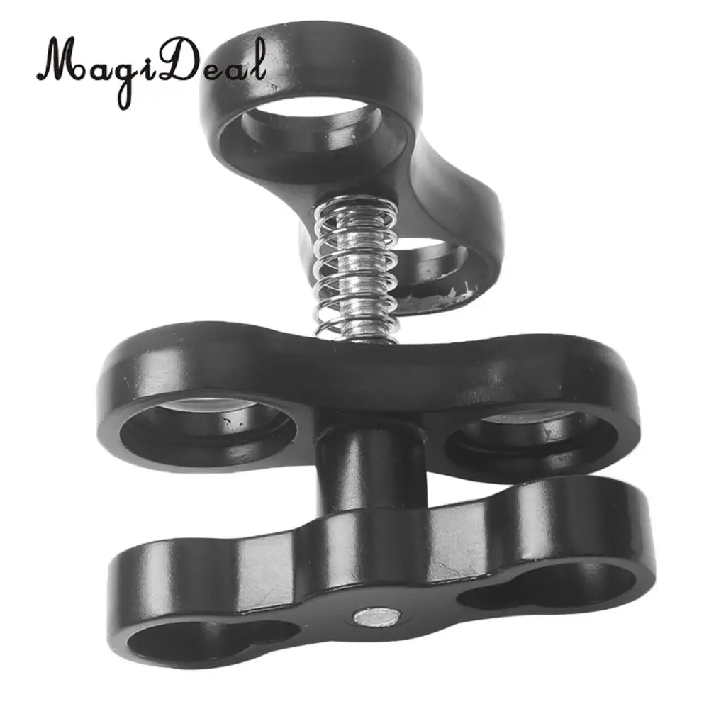 2Pcs Scuba Diving Underwater Camera Torch Ball Joint Butterfly Clip Arm Clamp Mount for Connecting Strobe/Video Light to Housing