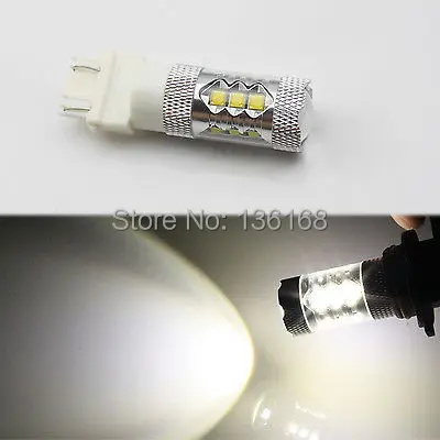 2 шт. T25 3157 p27 w2.5x16q 80 Вт Cree Chips Eclairage Ampoule Arriere Blanc/Rouge/yellow car парковка Arret | Автомобили и