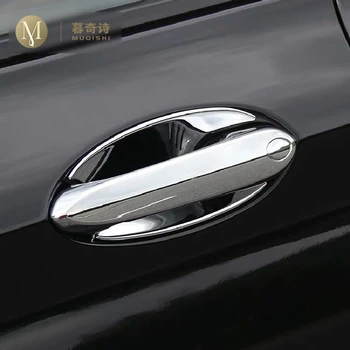 

For BMW X5 2019 Out Side Door Handle frame decoration covers Door Bowl trim car Chrome styling Strip Carbon Fiber Exterior parts