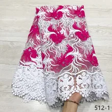 african lace fabric 2019 high quality lace milk silk net lace embroidery with stones african fabric for party 512