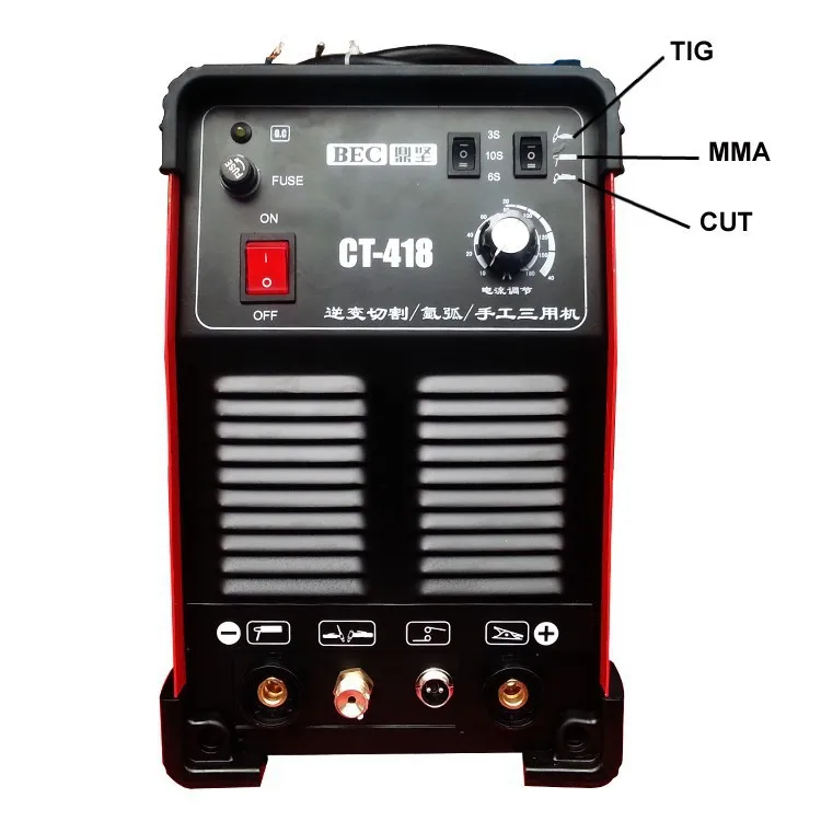 

Free Shipping 3 IN 1 welding machine plasma cutter machine CT418 Tig MMA/Arc Cut multifunction welding machine