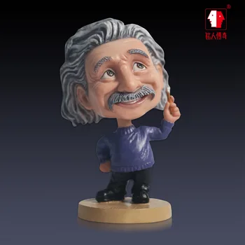 

Crafts Lovely Einstein shook his head on the car of the company car shaking his head in his car