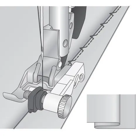 

Snap on Adjustable Blindhem Foot for pfaff (#3) with IDT creative , expression , quilt expression # 98-694890-00# 820256096