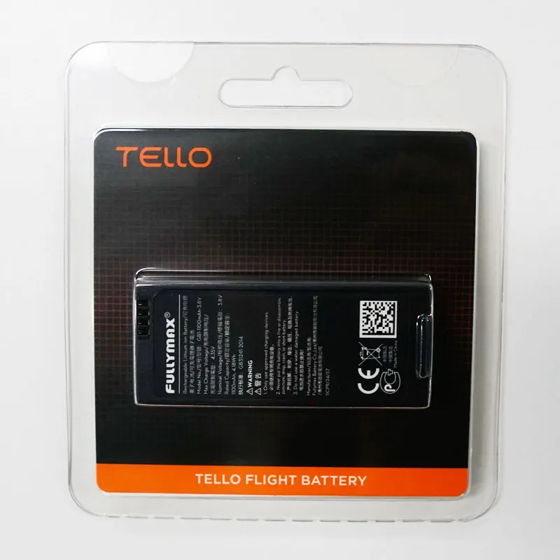 KIMISS 1100mAh 3.8V Lipo Battery For DJI Tello Drone - Extra Flight Time