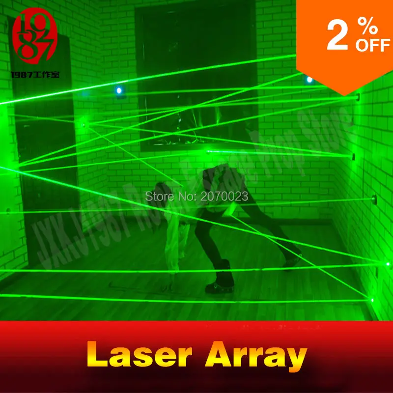 laser array for escape room game adventurer prop laser maze for Chamber of secrets game intresting and risking green laser game