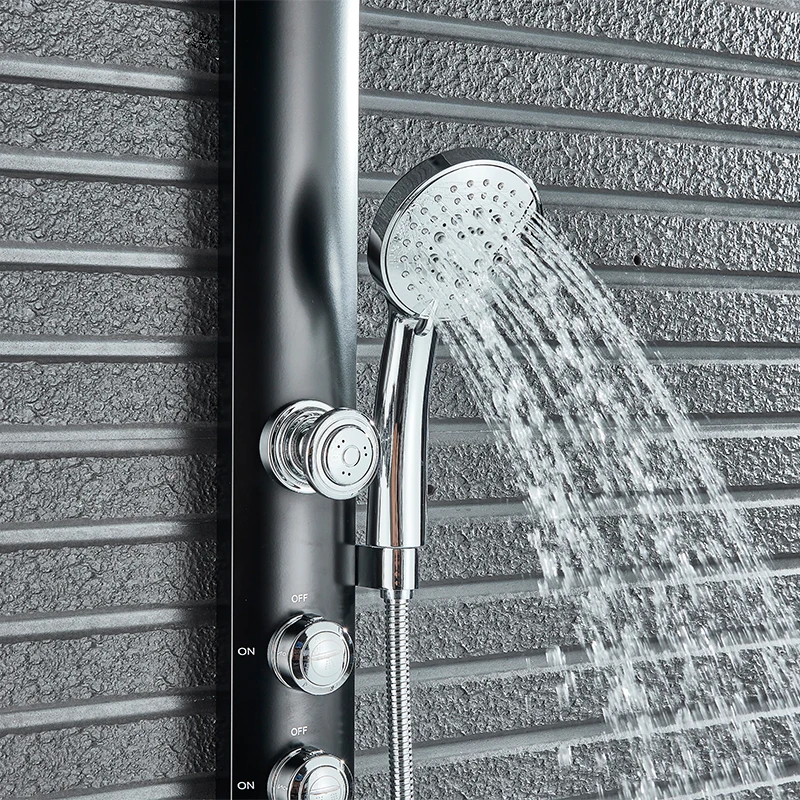 Onyzpily душ кран, кран для ванной Multi-function бытовой Multi-Water Way горячий холодный настенный черный душ черный белый