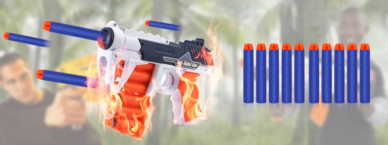 100 шт. пули для Nerf металлический пистолет игрушка страйкбол пистолет Воздушный 4 цвета полые отверстия головы 7,2 см Запасной комплект для