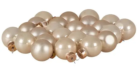 

Free Shipping Ornaments Christmas Xmas Tree Glass Baubles Decoration 25mm Balls Ornament - Pearl Matt & Shiny, 1000/Pack