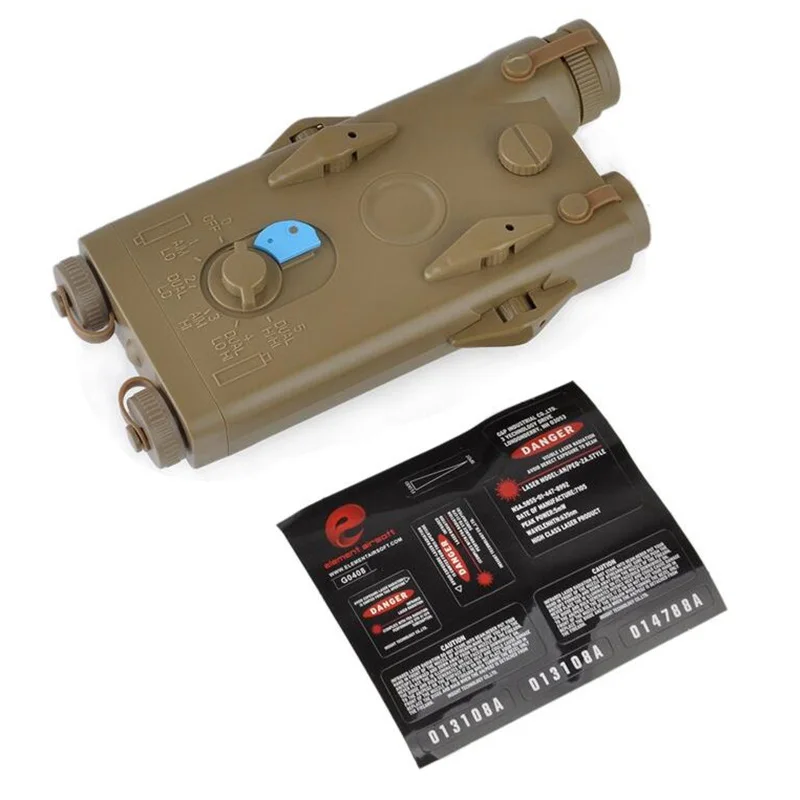 Элемент EX426-BK DE ANPEQ-2 Батарея чехол красный лазерный целеуказатель версия Батарея коробке(E04064 - Цвет: Коричневый