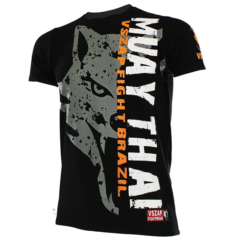 Muay Thai Men/'s Sport Running Boxing Vest Singlet Tank Tops T-Shirt Size L Grey