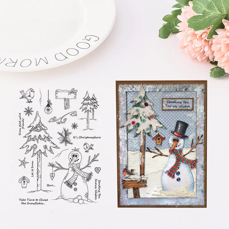 

Transparent Clear Stamps DIY Silicone Seals Scrapbooking Card Making Photo Album Decoration