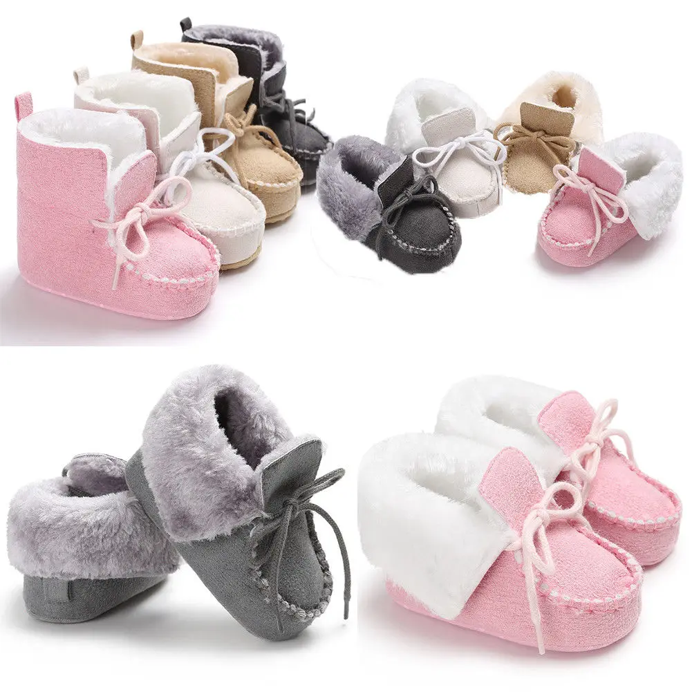 

2018 New Winter For Child Kid Girl Boy Snow Boots Comfort Thick Antislip Short Boots For New Year Fashion Cotton-padded Shoes