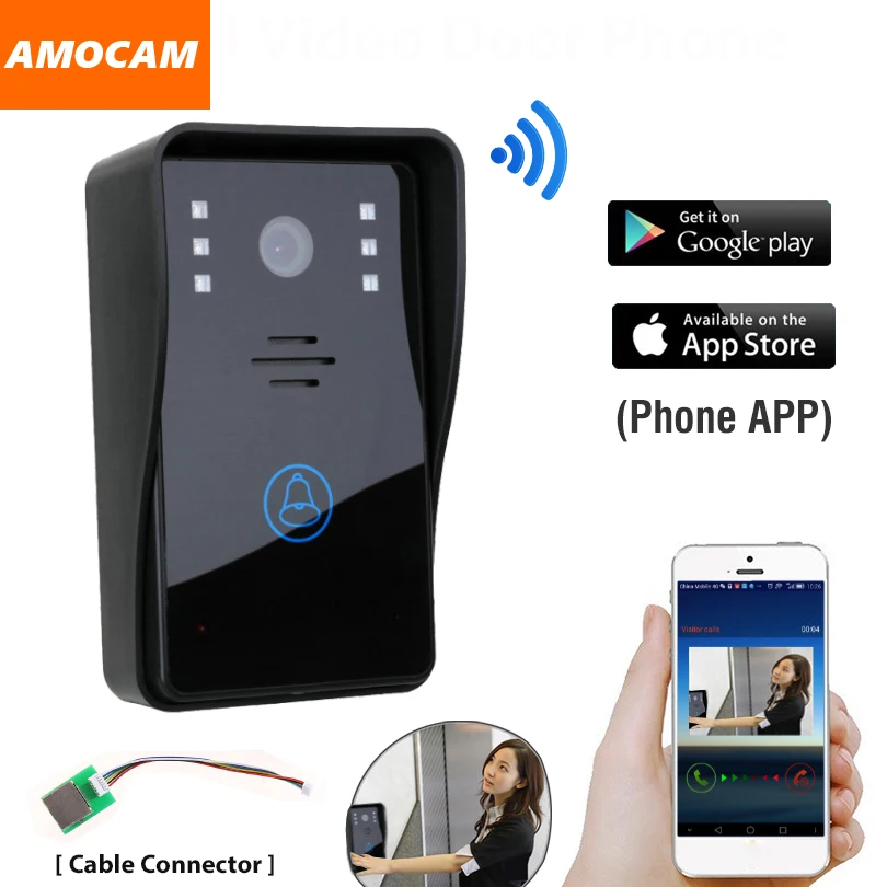 wireless door intercom with camera