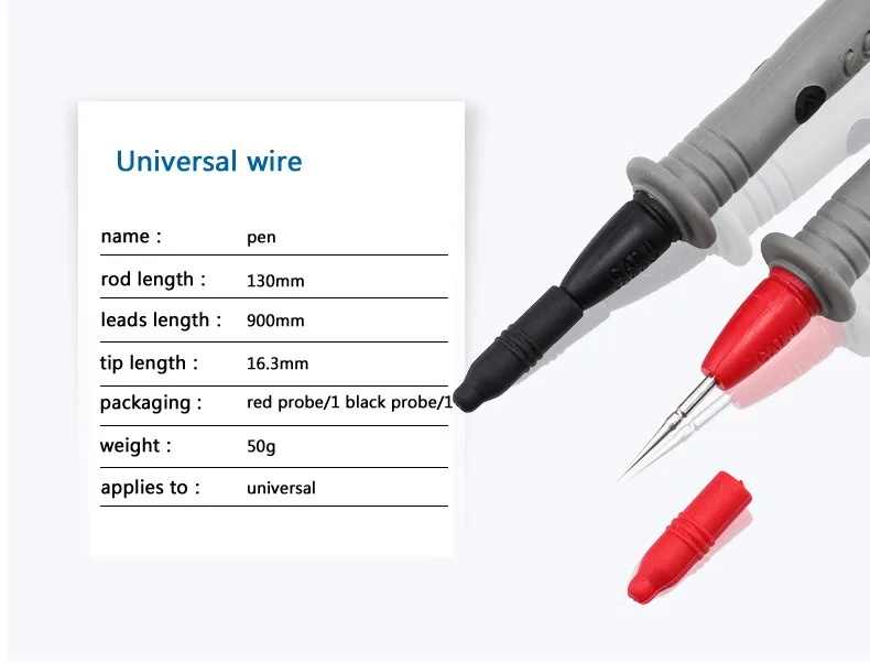 UNI-T UT-L73 мультиметр карандаш Специальный наконечник тестовая ручка матер зонд применяется к большинству мультиметров Универсальный интерфейс