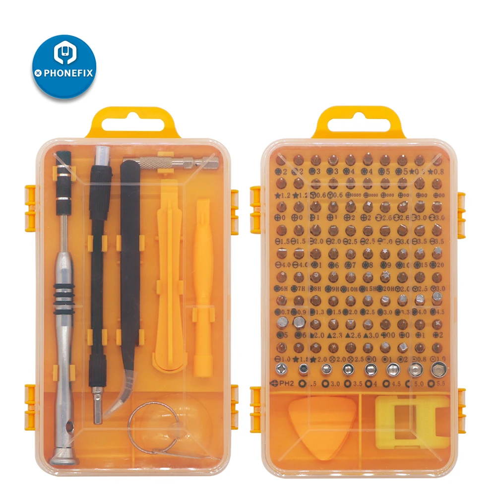

PHONEFIX 108 in 1 Screwdriver Set Repair Tools Kit Multi-function Digital Electronic Device Laptop Phone Repair Tools Kit
