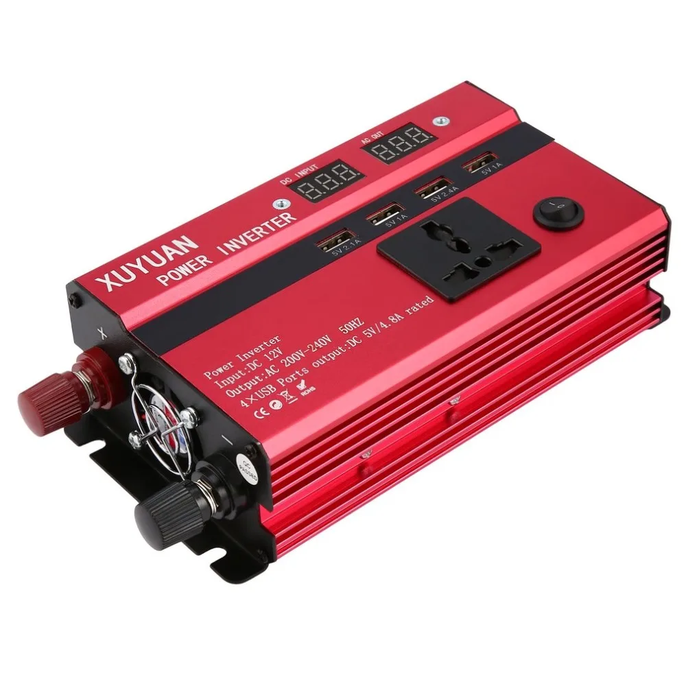 

Professional 3000W Power Inverter DC 12V to AC 220V LED Display Car Sine Wave Converter for Household Appliances