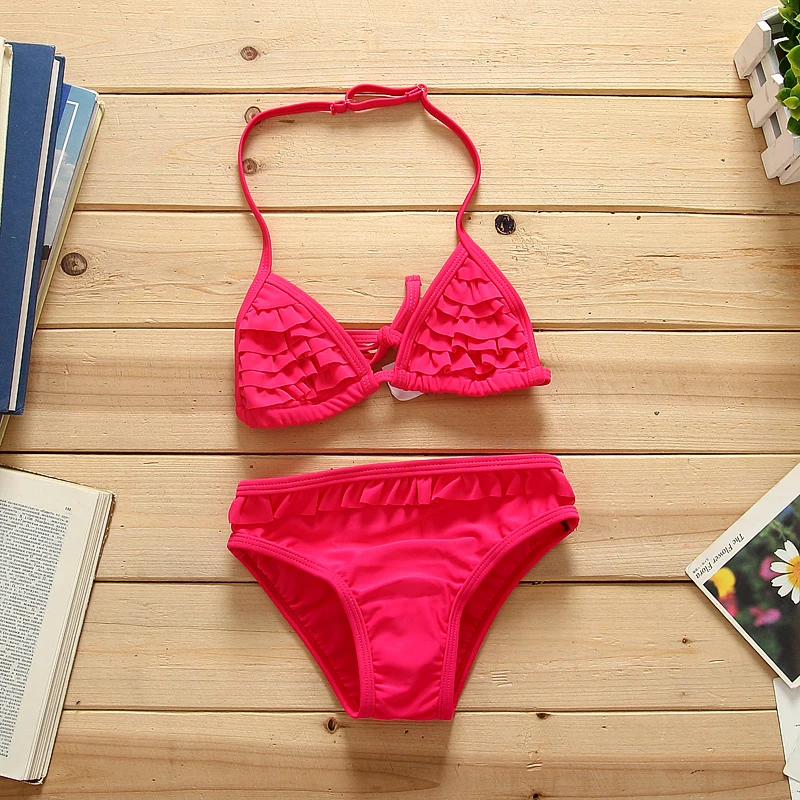 2016 girl bikini baby swimwear kids girls swim wear bikini set swimwear