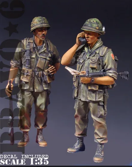 1/35 масштаб Вьетнамская война Американский Battlefield коммуникация миниатюрные смолы