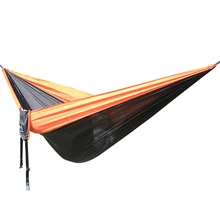 Нейлон парашютом гамак кемпинг выживания садовые качели отдыха и путешествий Портативный мебель 300*200 см гамаки