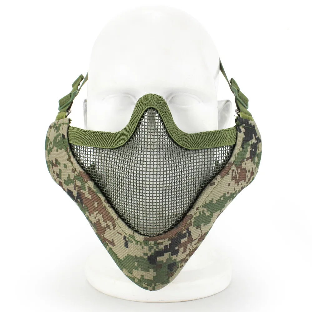 Тактический CS полумаска Металлическая стальная сетка поле Элитная ...
