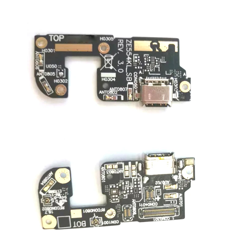 10 шт./партия, USB порт Зарядное устройство Док-станция разъем зарядная плата гибкий кабель для Asus Zenfone 4 ze554kl