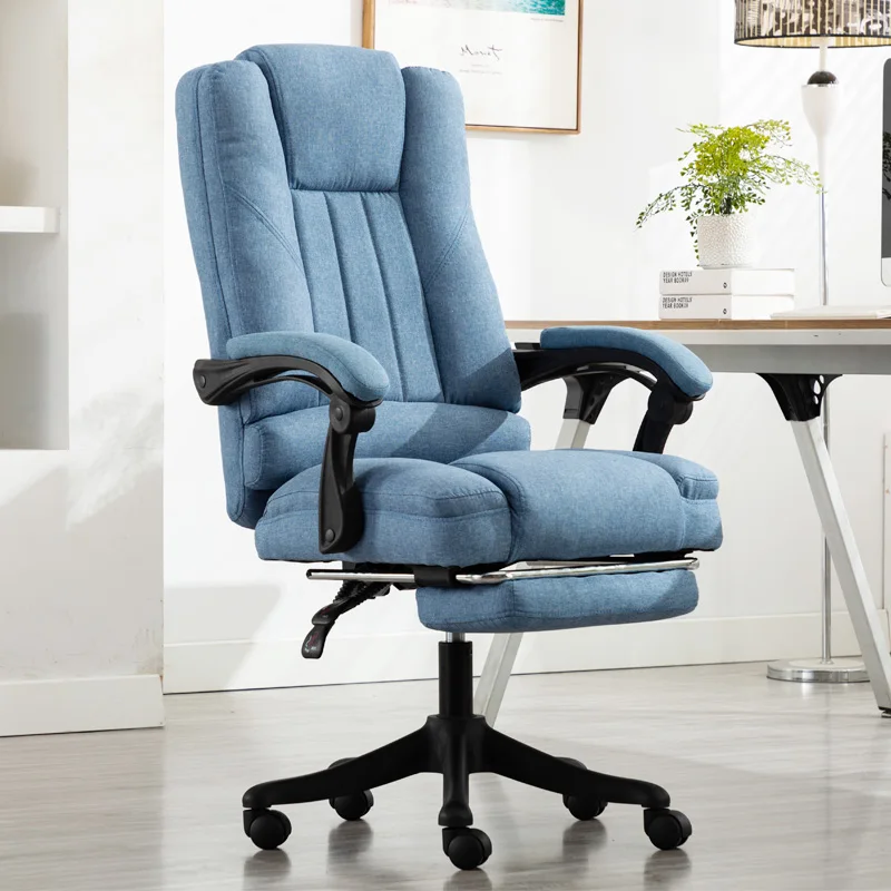  Office Chair Silla Oficina Simple Home Lifting Swivel Cloth Fabric Computer Chair with Massage Func