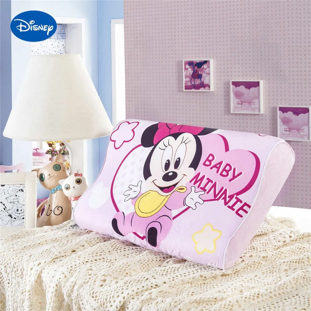 

Pink Minnie Mouse Memory Pillows 40x25cm Bedroom Decoration Girls Baby Cot Crib Bed Home Bedding Slow Rebound Wave Foam Sleeping