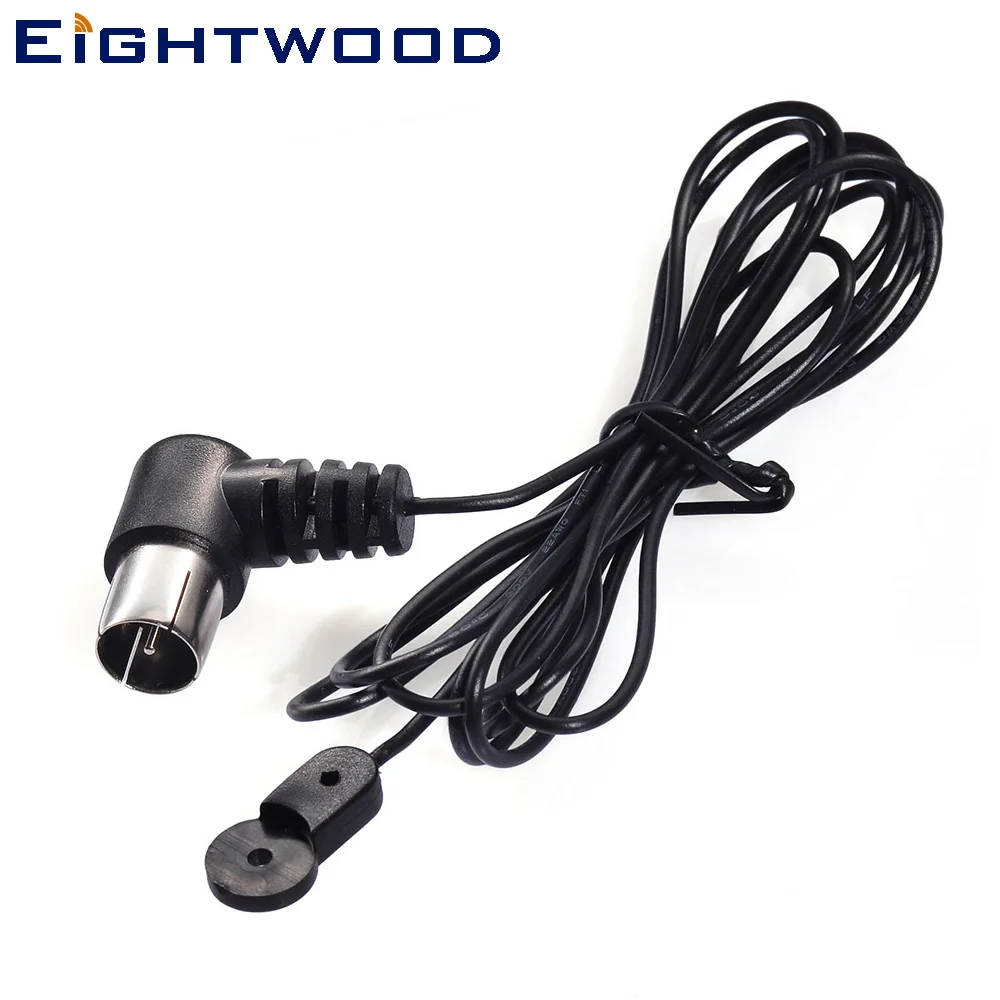 Eightwood FM Antenna 75Ohm UNBAL F Connector for JVC Sherwood FM Radio