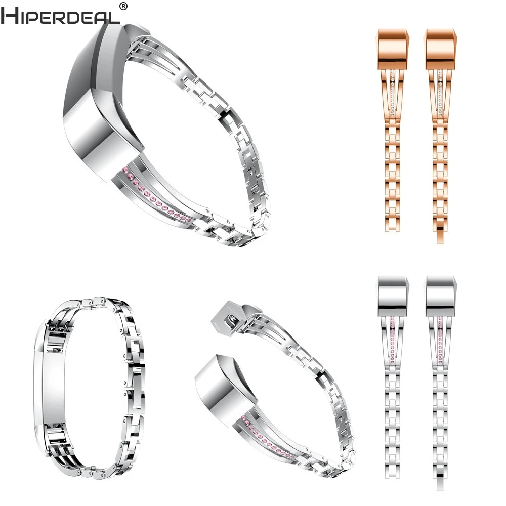 

HIPERDEAL Stainless Steel Watch Band Wrist strap For Fitbit Alta HR/Fitbit Alta