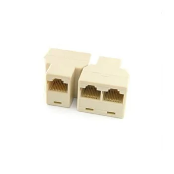 

HOT RJ45 Ethernet Cable LAN Port 1 to 2 Socket Splitter RJ45 Splitter Connector CAT5 LAN Ethernet Splitter Adapter 8P8C Network