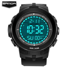 Sanda мужские s часы Топ люксовый бренд Спорт Плавание 30 м цифровые светодиодные армейские часы для мужчин повседневная Электроника открытый Relogio Masculino