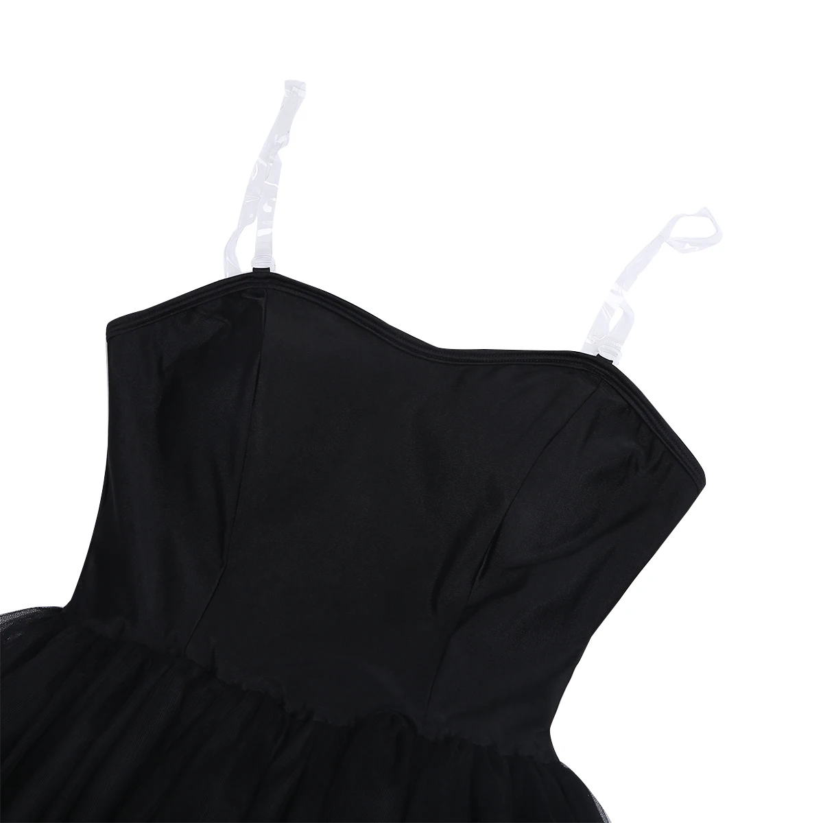 ChicTry Для женщин профессиональной балетное платье-пачка черный костюм лебедя Встроенный бюстгальтер балетное трико для взрослых этап одежда для танцевальных выступлений