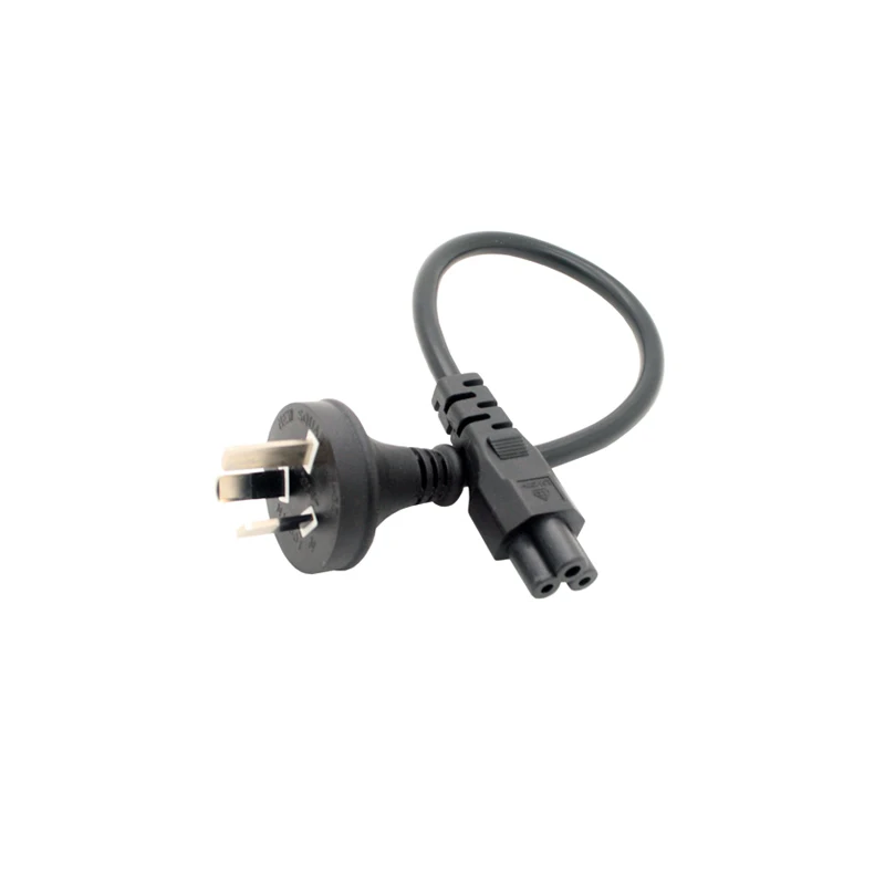 

IEC C5 to AU Plug 3 Pin AC Power Cable Cord Adapter Charger Monitor 10A 250V For Notebook Power Supply Extension Cord 0.3M/3M