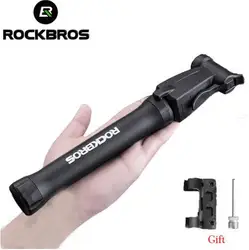 ROCKBROS мини Портативный двунаправленный Велосипедные насосы 80Psi Алюминий сплава для езды на велосипеде, MTB дорожный воздушный насос для