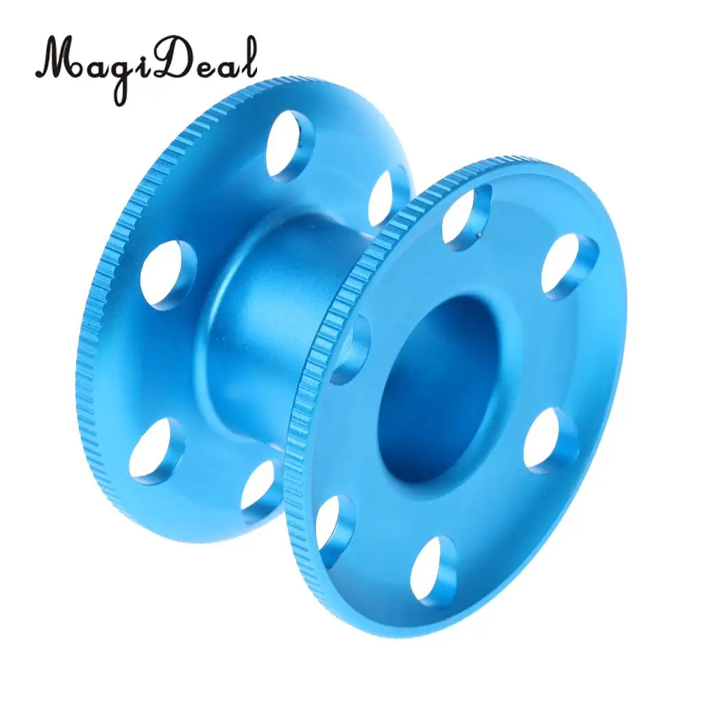 MagiDeal Durable Aluminum Scuba Diving Finger Spool Dive Reel Snorkeling Guide Line Spool for Water Sports Snorkeling Accessory