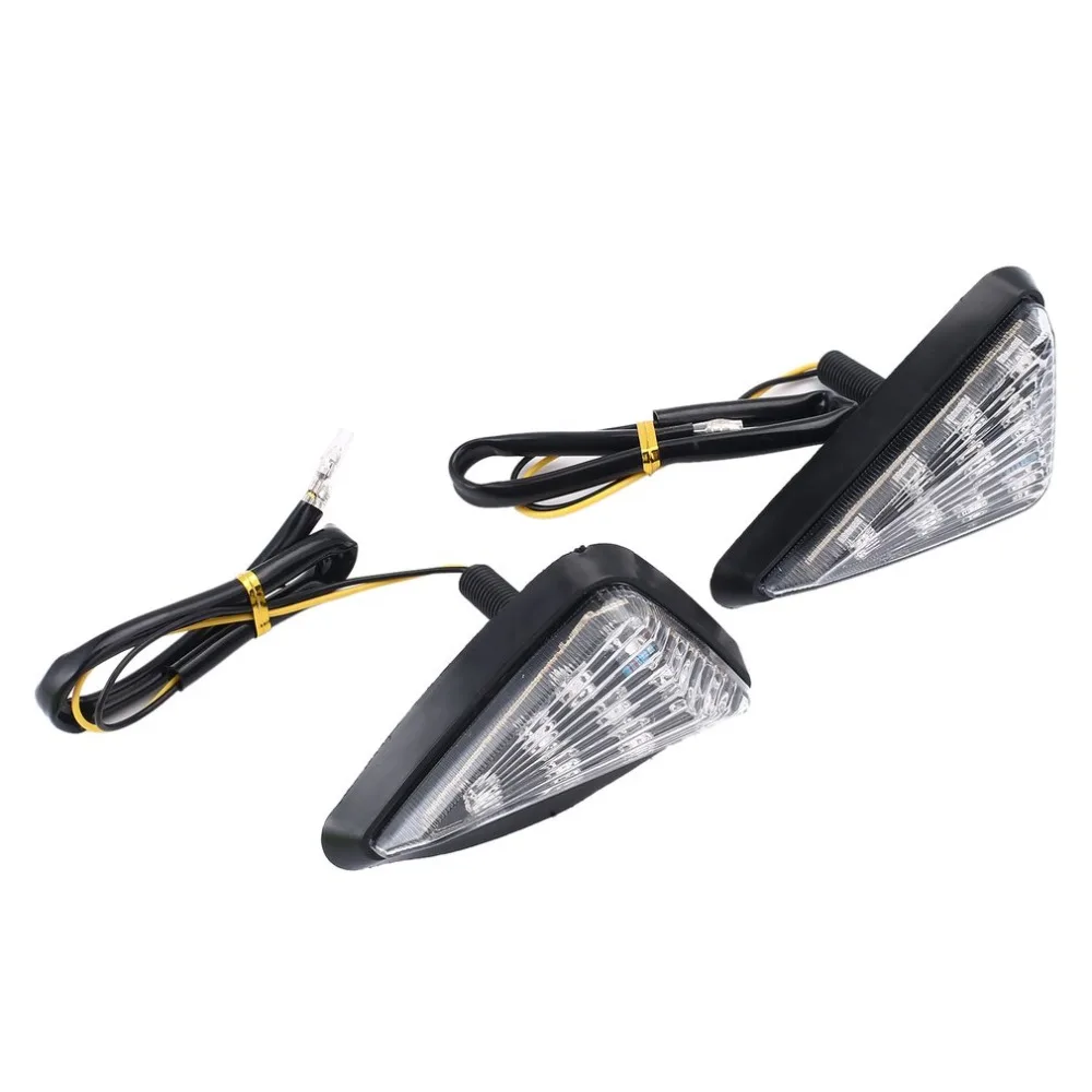 

Triangle Moto Turn Signal Lamps Piranha Light Motorcycle Flasher 9 LED Turn Light Motorbike Indicators Blinker