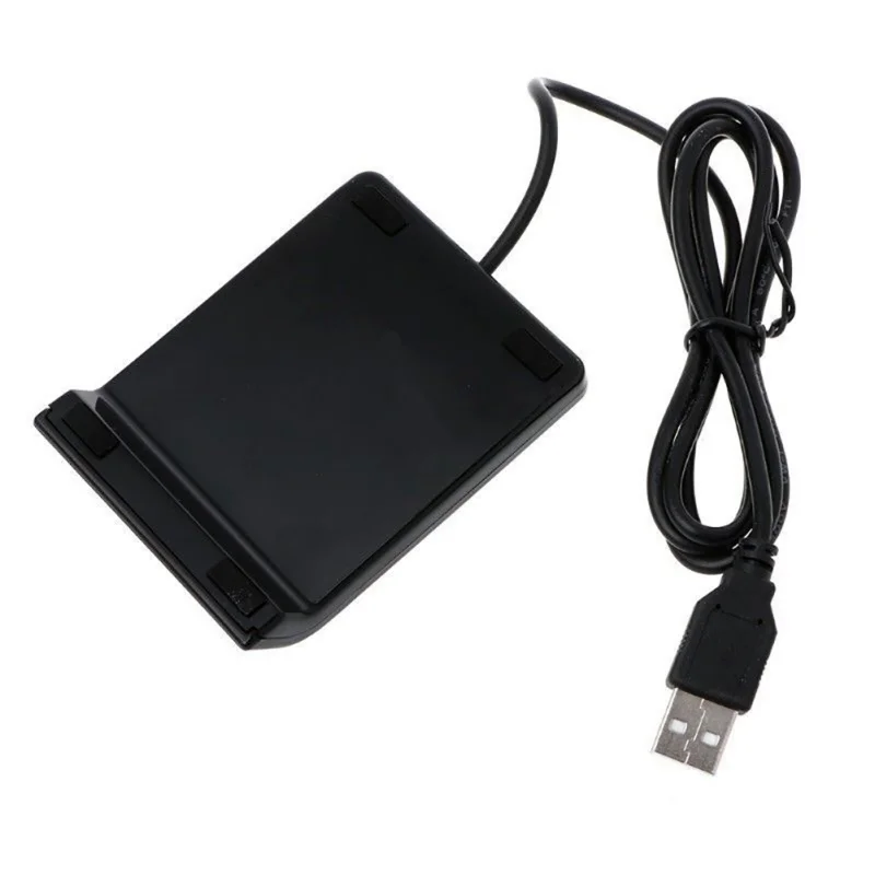 1,5 м черный USB 2,0 Smart Card Reader адаптер EMV USB общий доступ для SIM/ATM/IC/ID карты