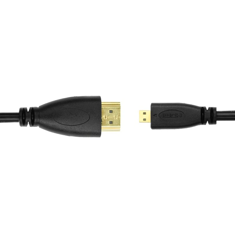 Larryjoe 1,4 Версия Позолоченный Micro HDMI к HDMI кабель 3D 1080P мужской для телефона планшета HDTV PS3 xbox Камера GoPro 1m 1,5 m