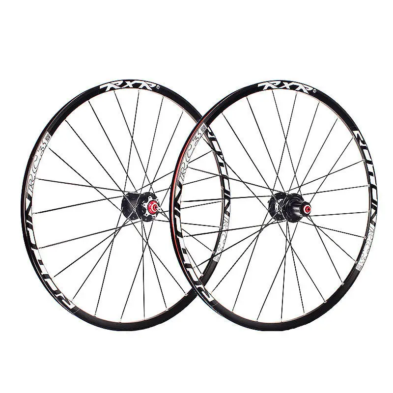 Cheap RXRBicycle Wheelset 26/27.5/29" Mountain Bike Wheel Set 7-11S Carbon Hub Disc Clicher Tyre 25mm Rim Wheels For Shimano Cassette 1